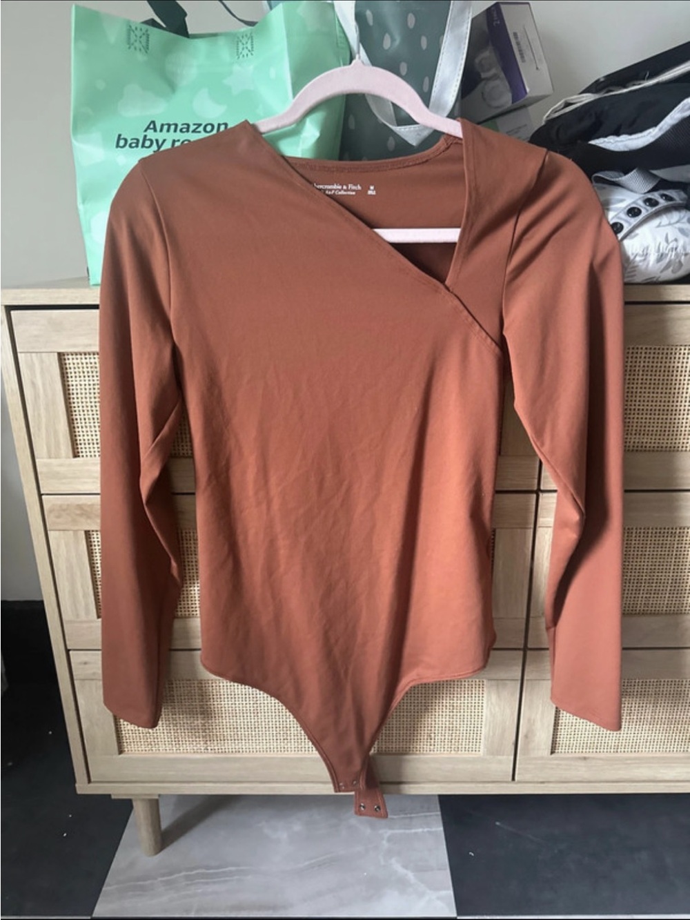Abercrombie & Fitch Soft A&F Collection Asymmetrical Seamless Body Suit